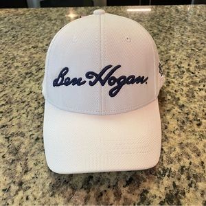 Ben Hagan Performance Golf Hat Cap Polyester White Adj NWT